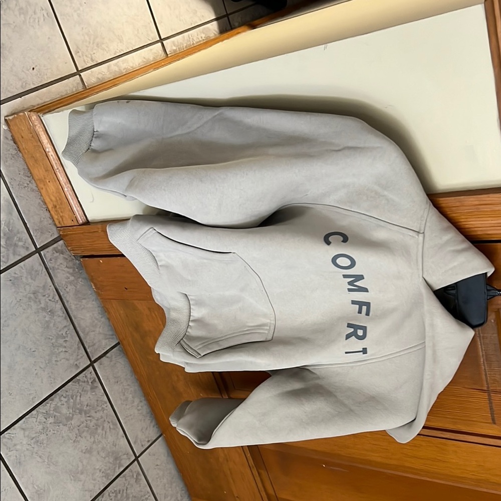 Gray Hoodie with Comfort Print